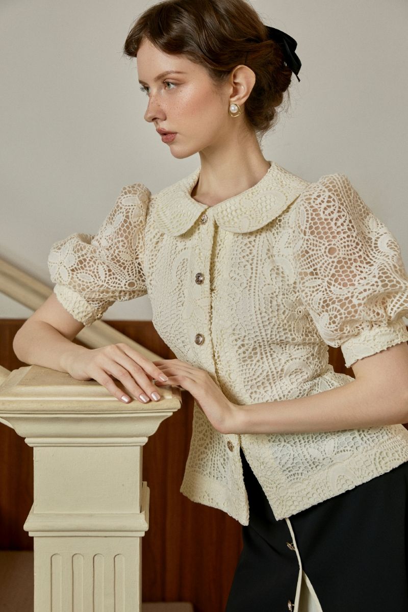 Chân Váy Xẻ Tà Phối Linen - Ảnh 5