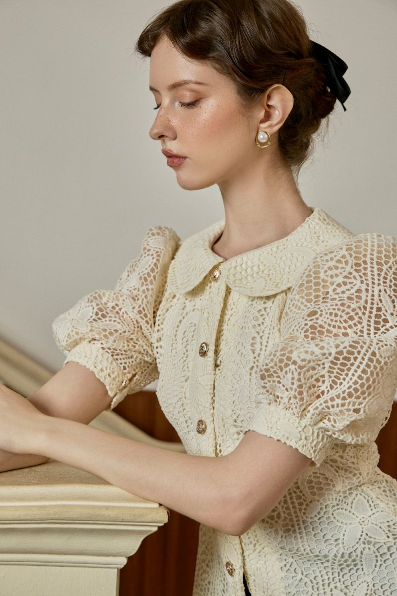 Chân Váy Xẻ Tà Phối Linen - Ảnh 3